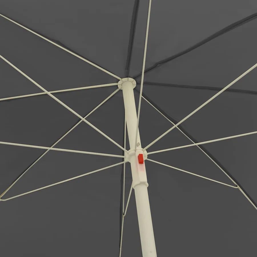 Parasol de plage anthracite 240 cm - 5
