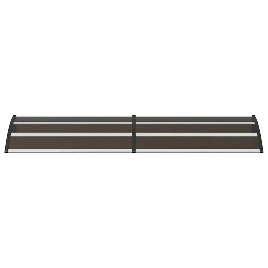 Auvent de porte Noir 240x75 cm PC - 4