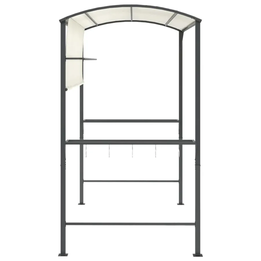 Belvédère avec toit 220x110x200 cm Crème - 4