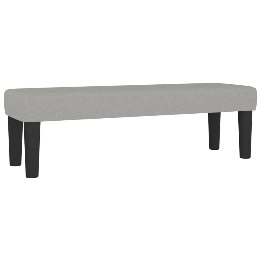 Sommier à lattes de lit avec matelas Gris clair 180x200cm Tissu - 7