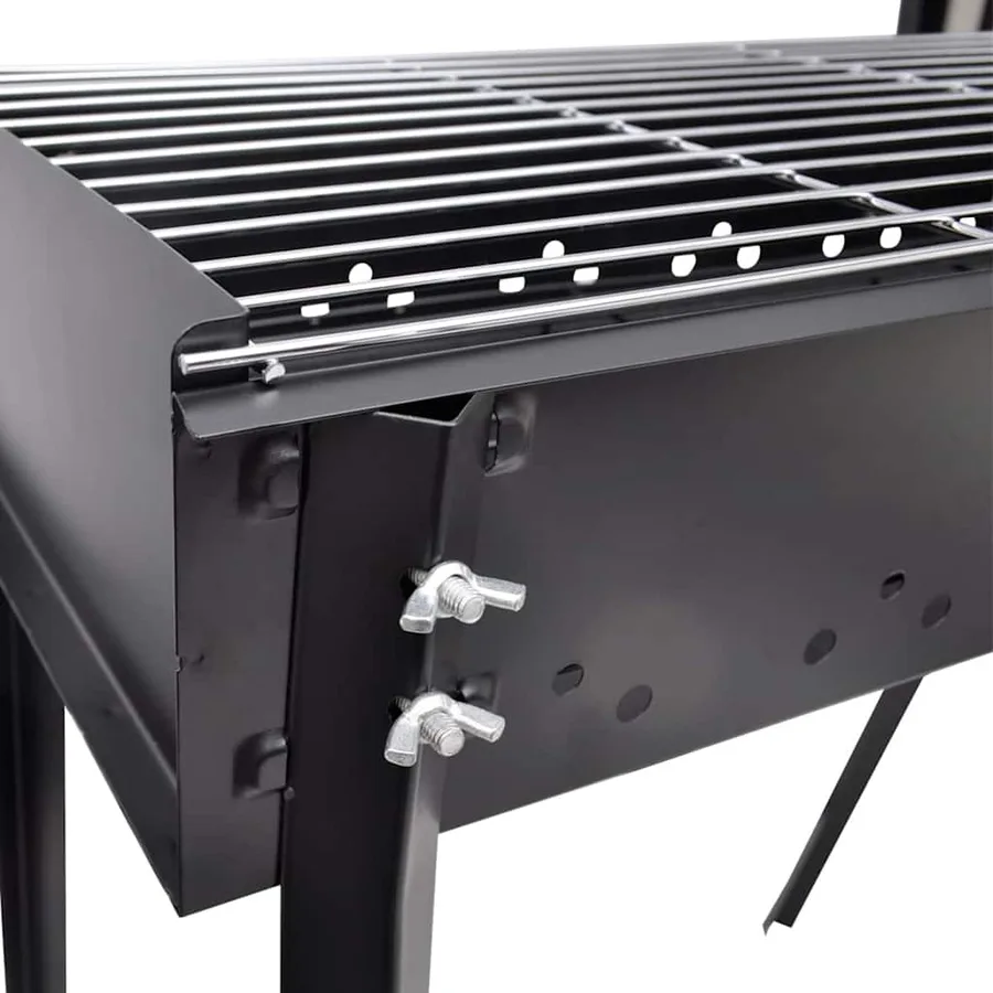 Support de barbecue au charbon de bois Carré 75x28 cm - 4