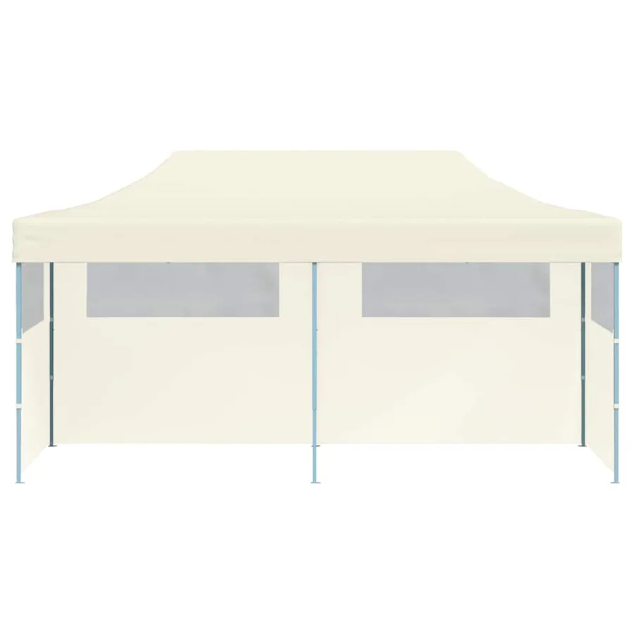 Tente de réception pliable crème 3 x 6 m - 4