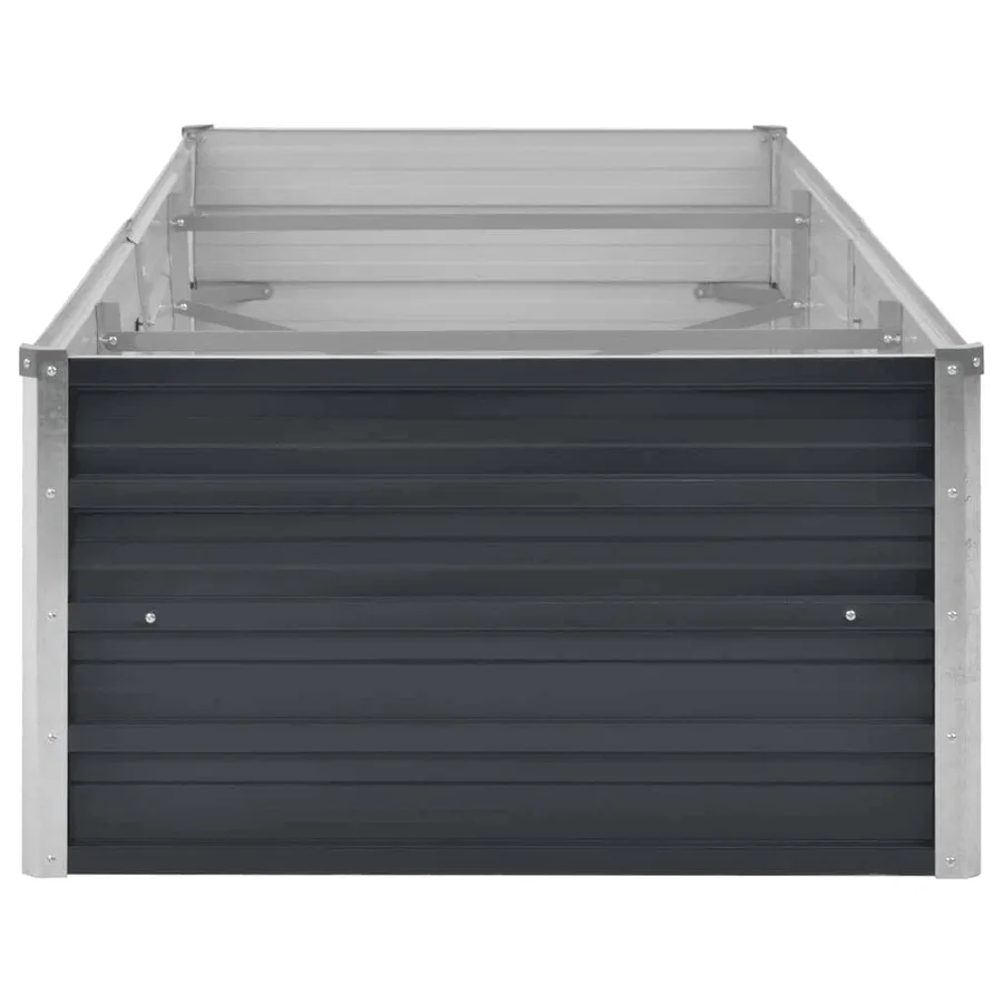 Lit surélevé de jardin Anthracite 240x80x45 cm Acier galvanisé - 5