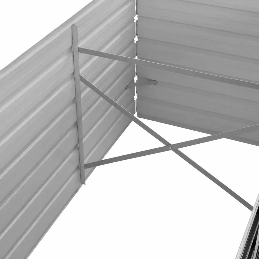 Lit surélevé de jardin Anthracite 240x80x45 cm Acier galvanisé - 6