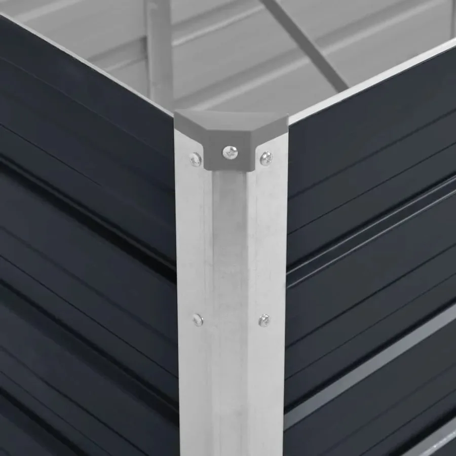 Lit surélevé de jardin Anthracite 240x80x45 cm Acier galvanisé - 7