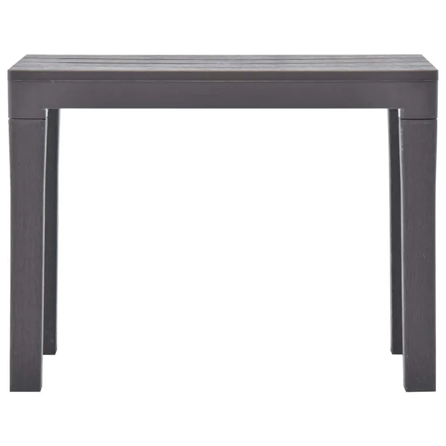 Bancs de jardin lot de 2 Moka Plastique - 3