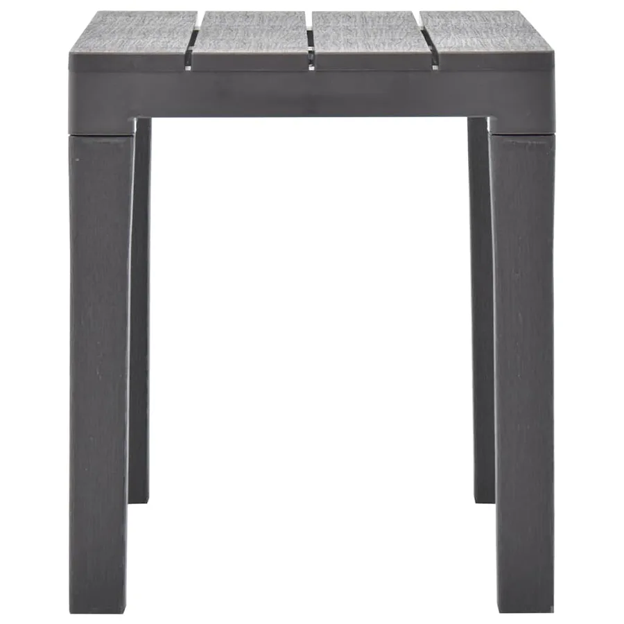Bancs de jardin lot de 2 Moka Plastique - 4