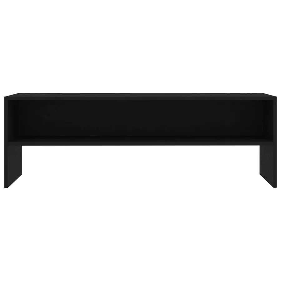 Meuble TV Noir 120x40x40 cm Bois d'ingénierie - 4