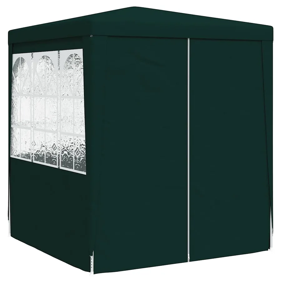 Tente de réception avec parois latérales 2,5x2,5 m Vert 90 g/m² - 3