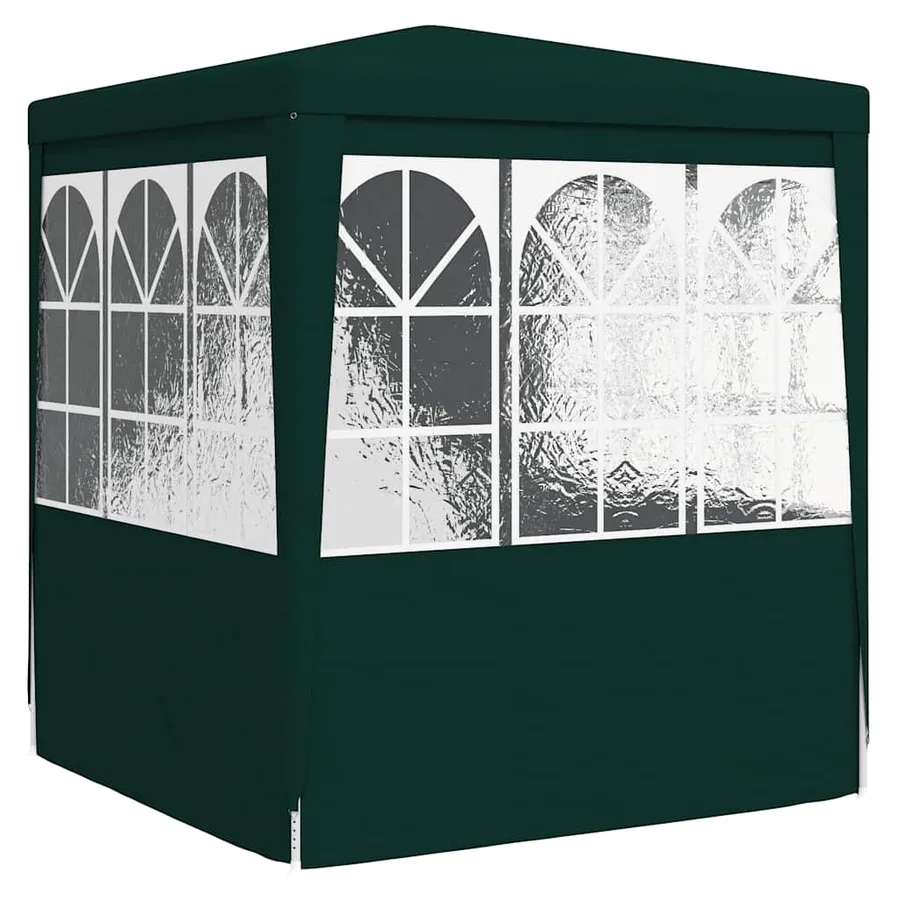 Tente de réception avec parois latérales 2,5x2,5 m Vert 90 g/m² - 6