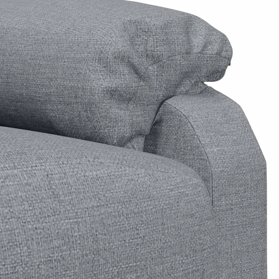 Fauteuil électrique de massage Gris clair Tissu - 9