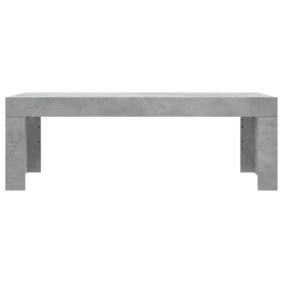 Table basse gris béton 102x50x36 cm bois d'ingénierie - 4