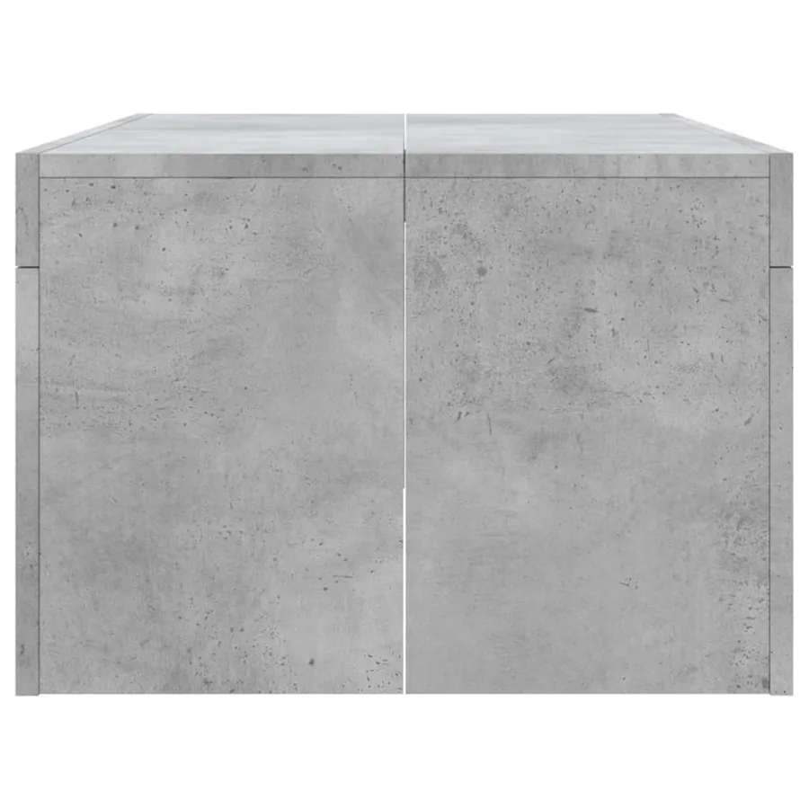 Table basse gris béton 102x50x36 cm bois d'ingénierie - 5