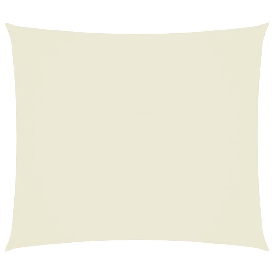 Voile de parasol tissu oxford rectangulaire 2x2,5 m crème - 2
