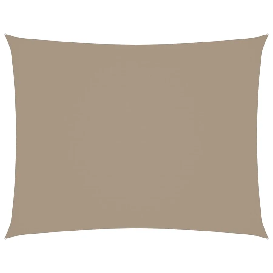 Voile de parasol tissu oxford rectangulaire 2x3 m taupe - 2