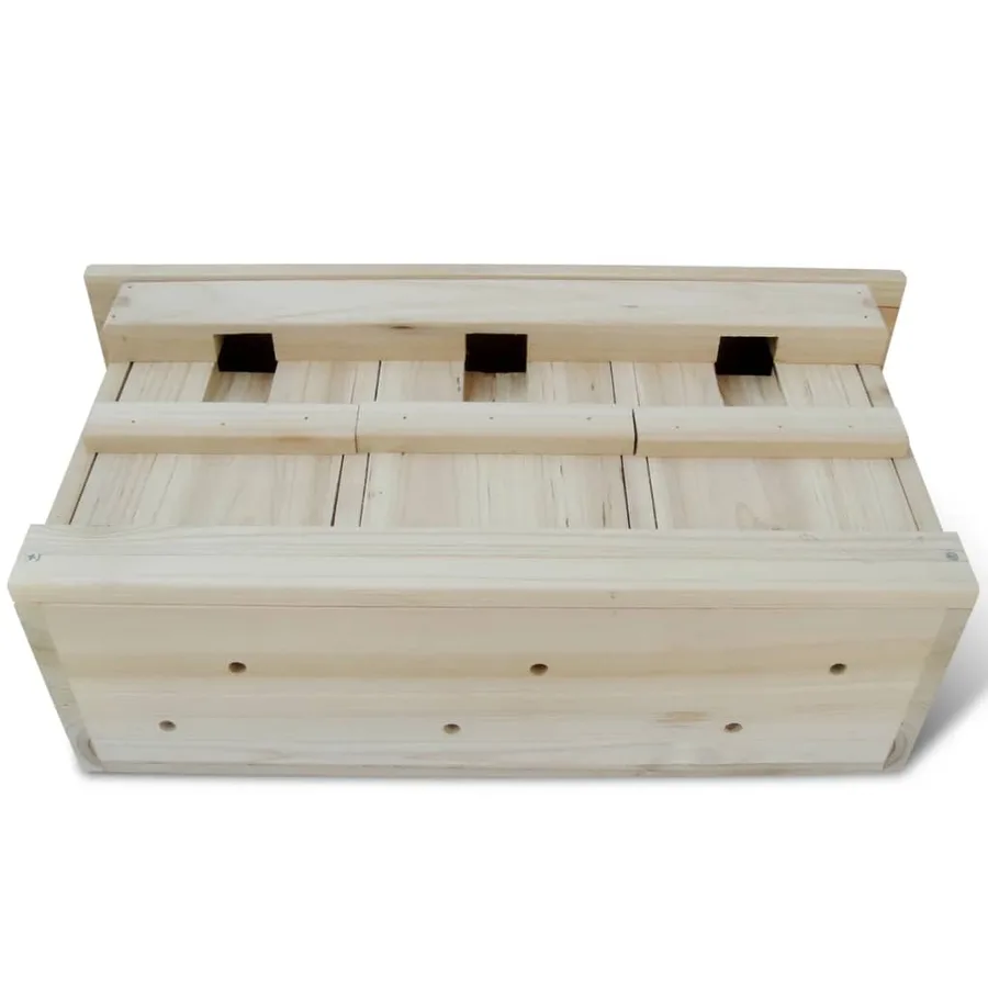 Maisons pour moineau 2 pcs Bois 44 x 15,5 x 21,5 cm - 2