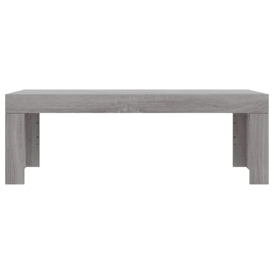 Table basse sonoma gris 102x50x36 cm bois d'ingénierie - 4