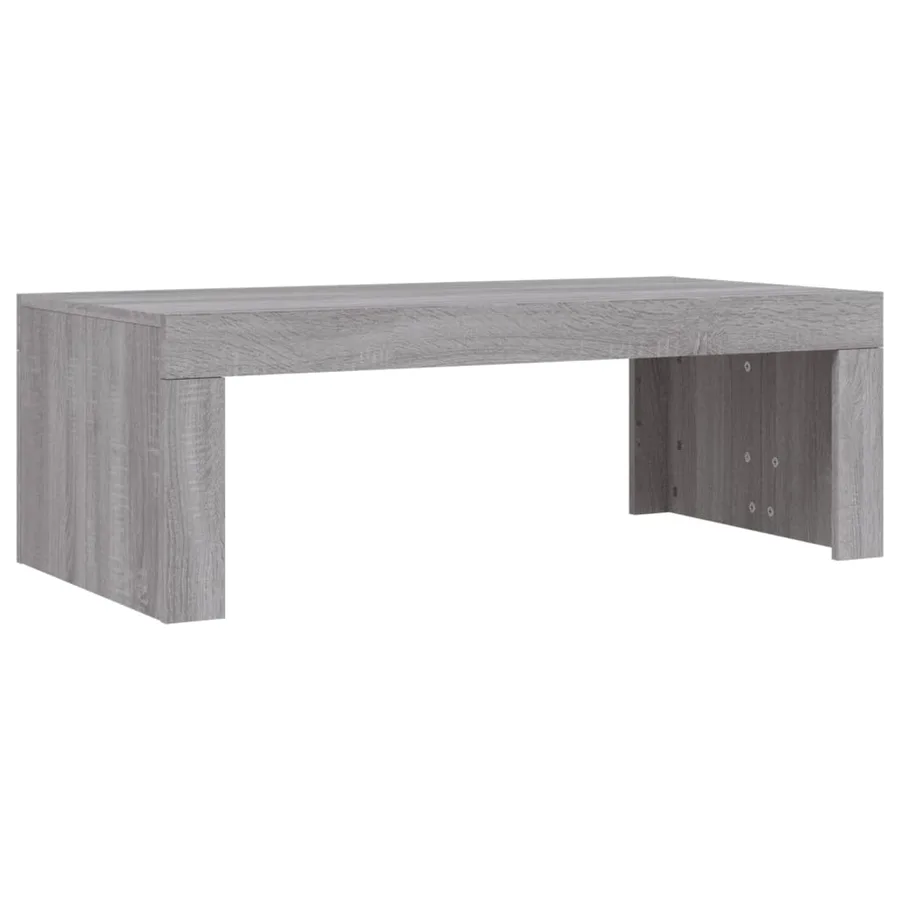 Table basse sonoma gris 102x50x36 cm bois d'ingénierie - 6