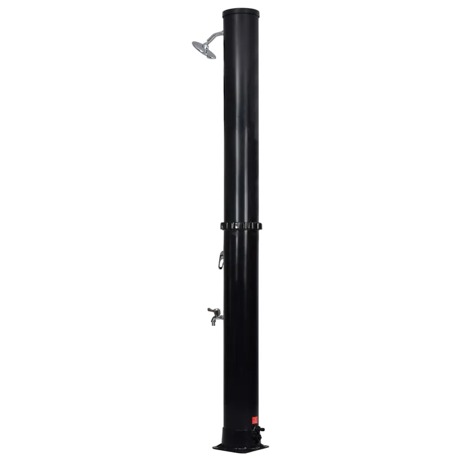 Douche solaire d'extérieur avec pomme de douche et robinet 40 L - 6