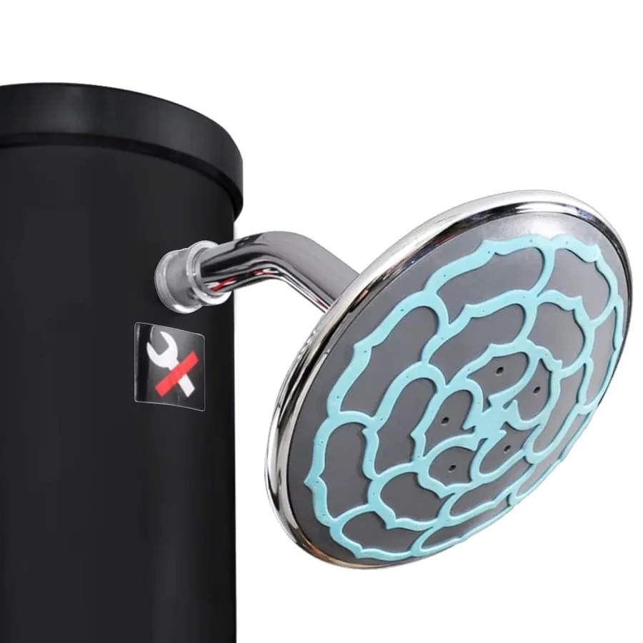 Douche solaire d'extérieur avec pomme de douche et robinet 40 L - 9