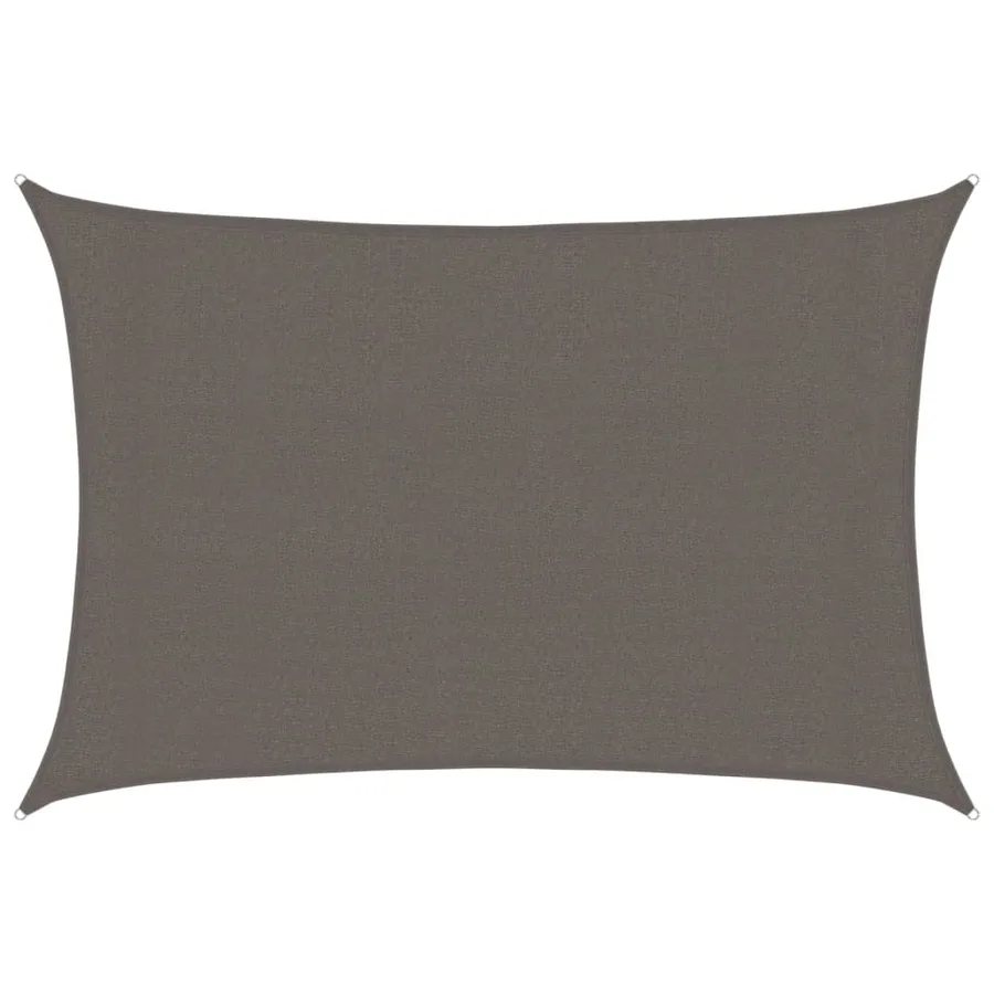 Voile d'ombrage 160 g/m² Anthracite 3x5 m PEHD - 2