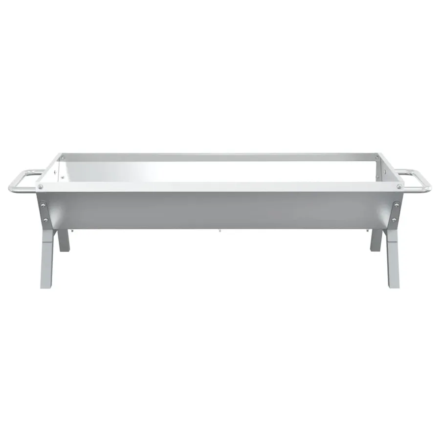 Plateau pour barbecue Argenté 118x42x30,5 cm Acier inoxydable - 4