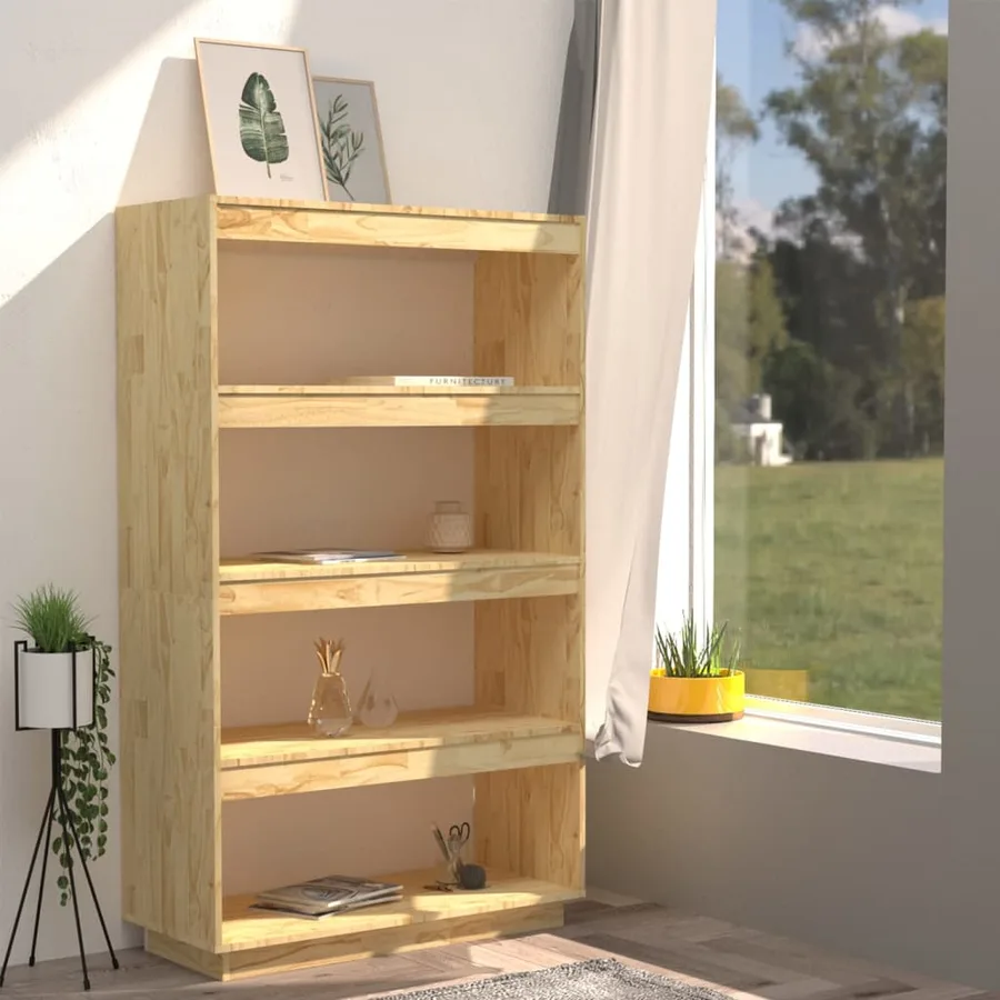 Bibliothèque/Séparateur de pièce 80x35x135cm bois de pin massif - 3