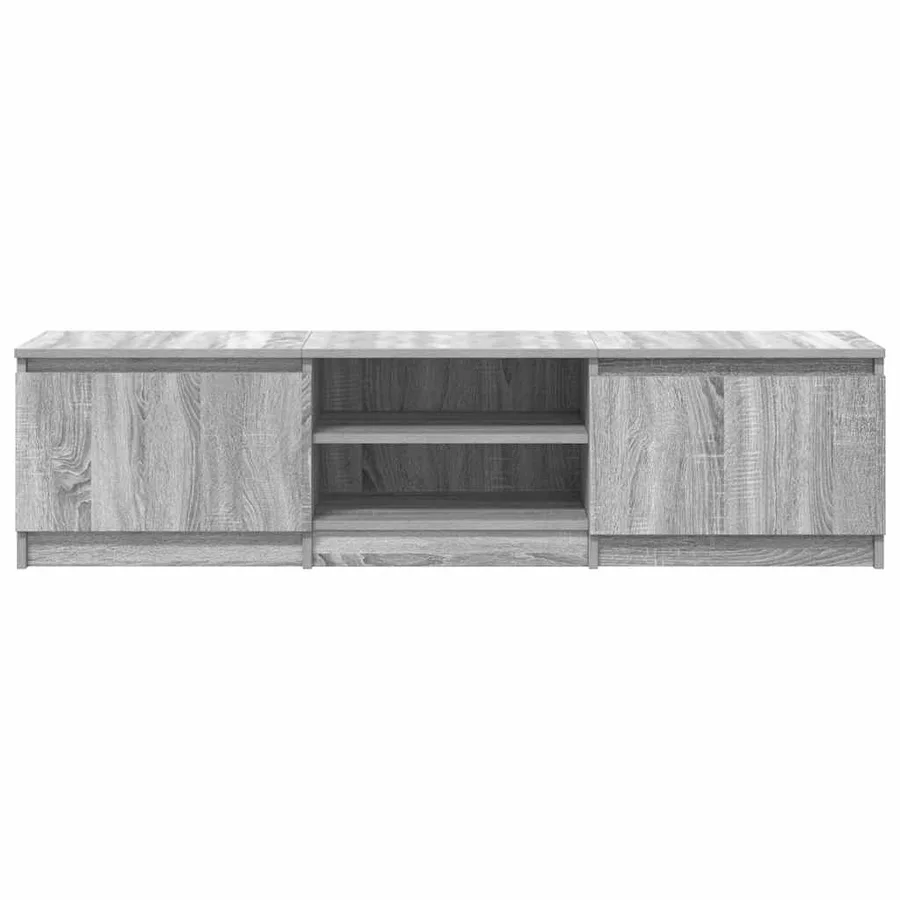 Meuble TV Sonoma gris 140x40x35,5 cm Bois d'ingénierie - 6