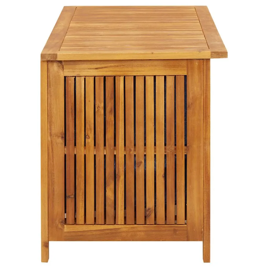 Boîte de rangement de jardin 113x50x58 cm Bois d'acacia solide - 6