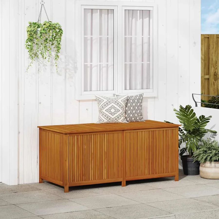 Boîte de rangement de jardin 175x80x75 cm Bois d'acacia solide