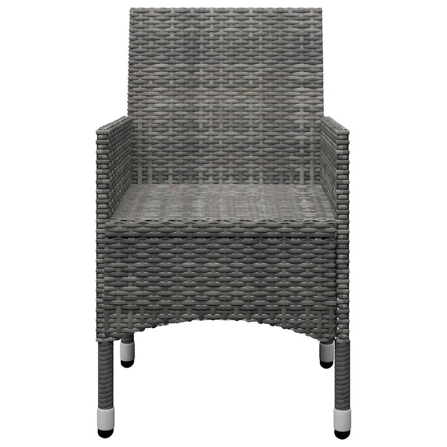 Ensemble à manger de jardin 9 pcs Gris - 10