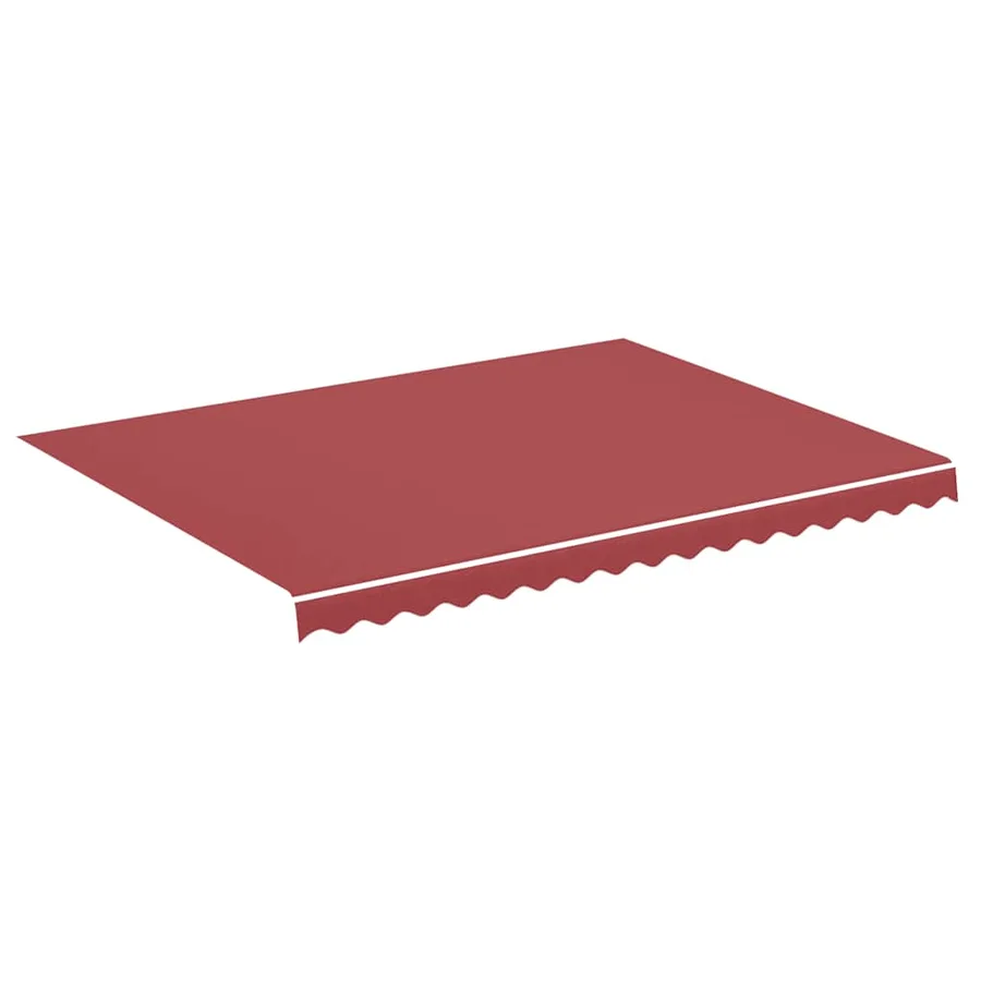 Tissu de remplacement pour auvent bordeaux rouge 4x3 m polyester - 2