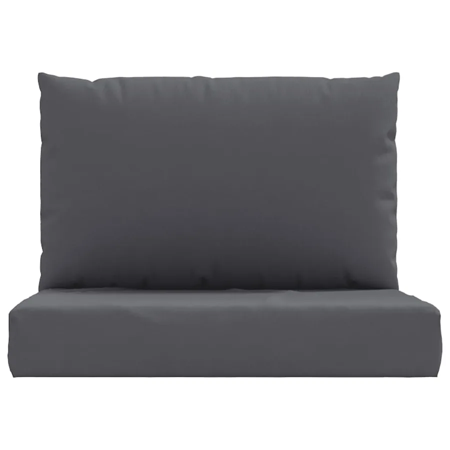 Coussins de palette lot de 2 anthracite tissu oxford - 4
