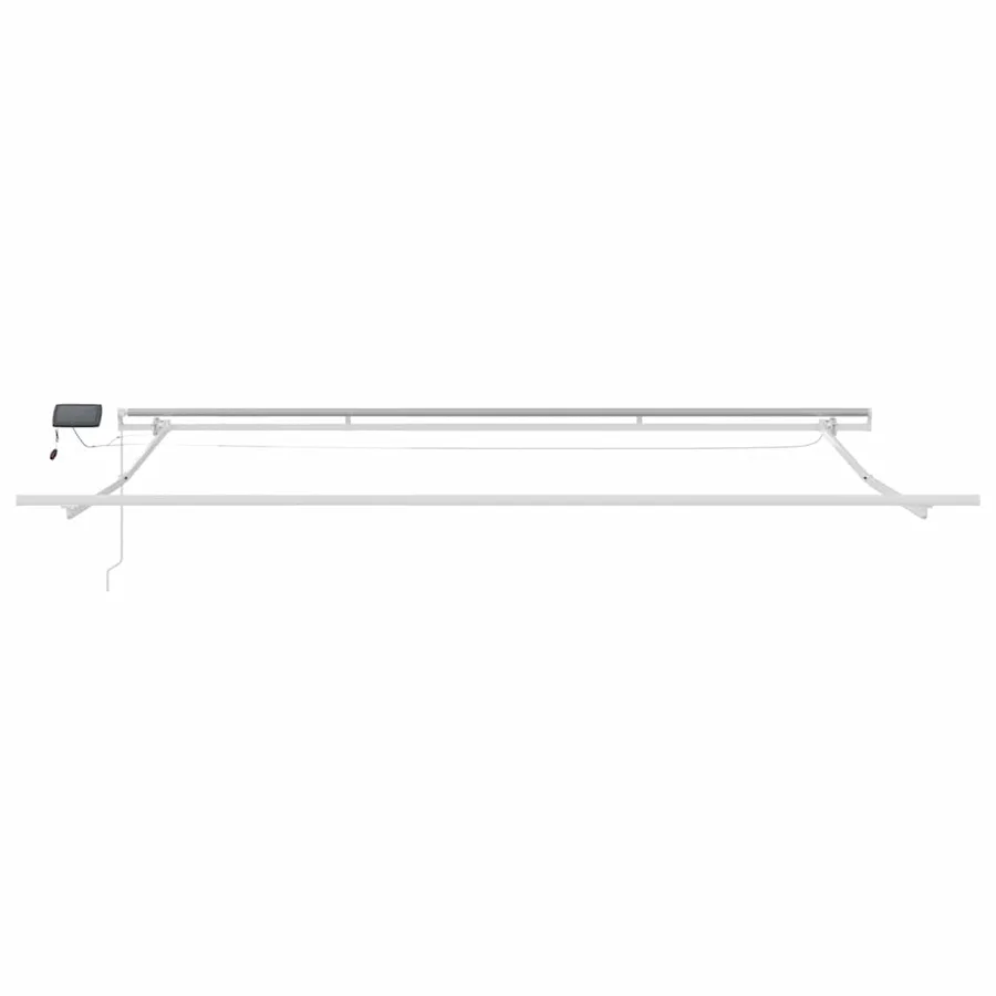 Cadre d'auvent Blanc 400 × 350 cm Aluminium - 6