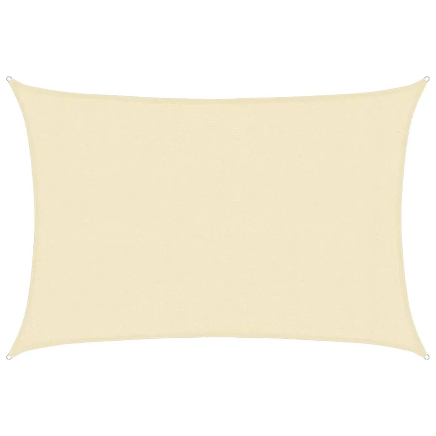Voile d'ombrage 160 g/m² Crème 3x5 m PEHD - 2