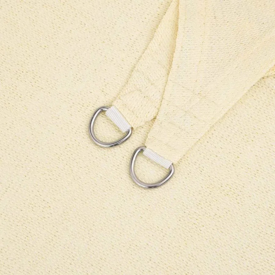 Voile d'ombrage 160 g/m² Crème 3x5 m PEHD - 5