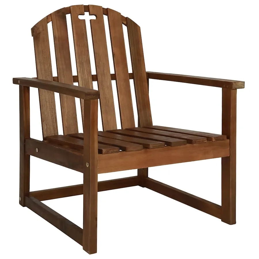 Chaises de jardin lot de 2 Bois d'acacia solide - 2