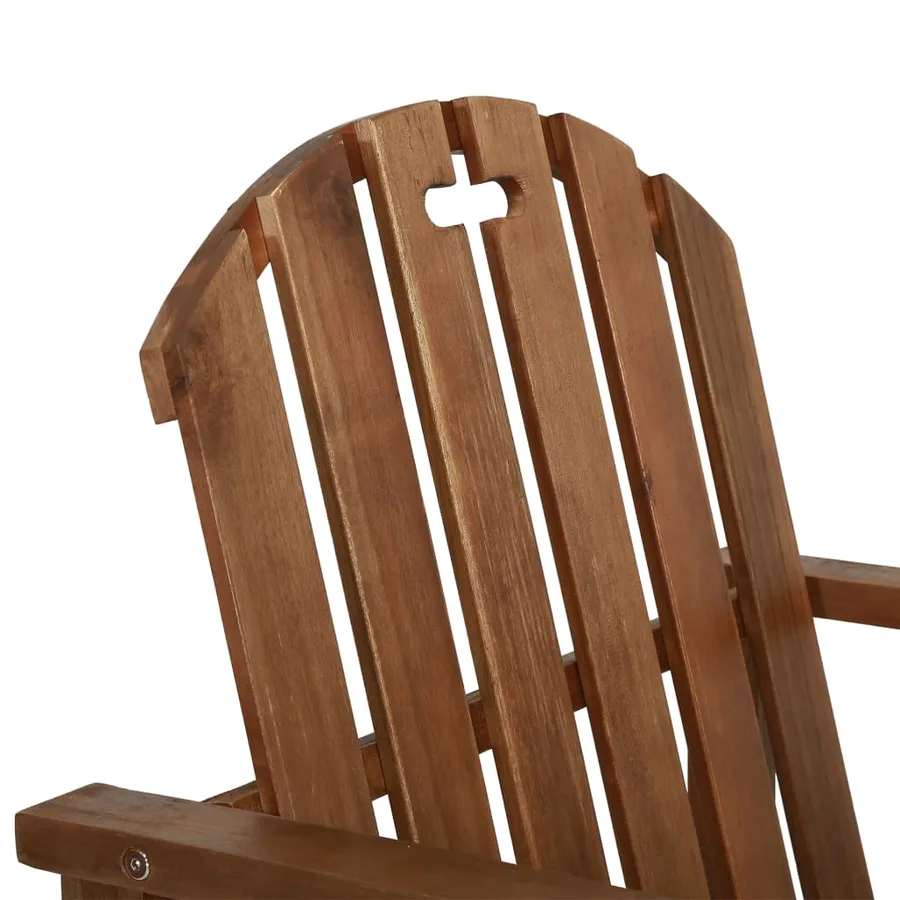Chaises de jardin lot de 2 Bois d'acacia solide - 6