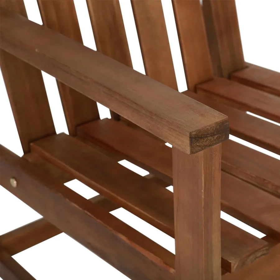 Chaises de jardin lot de 2 Bois d'acacia solide - 7