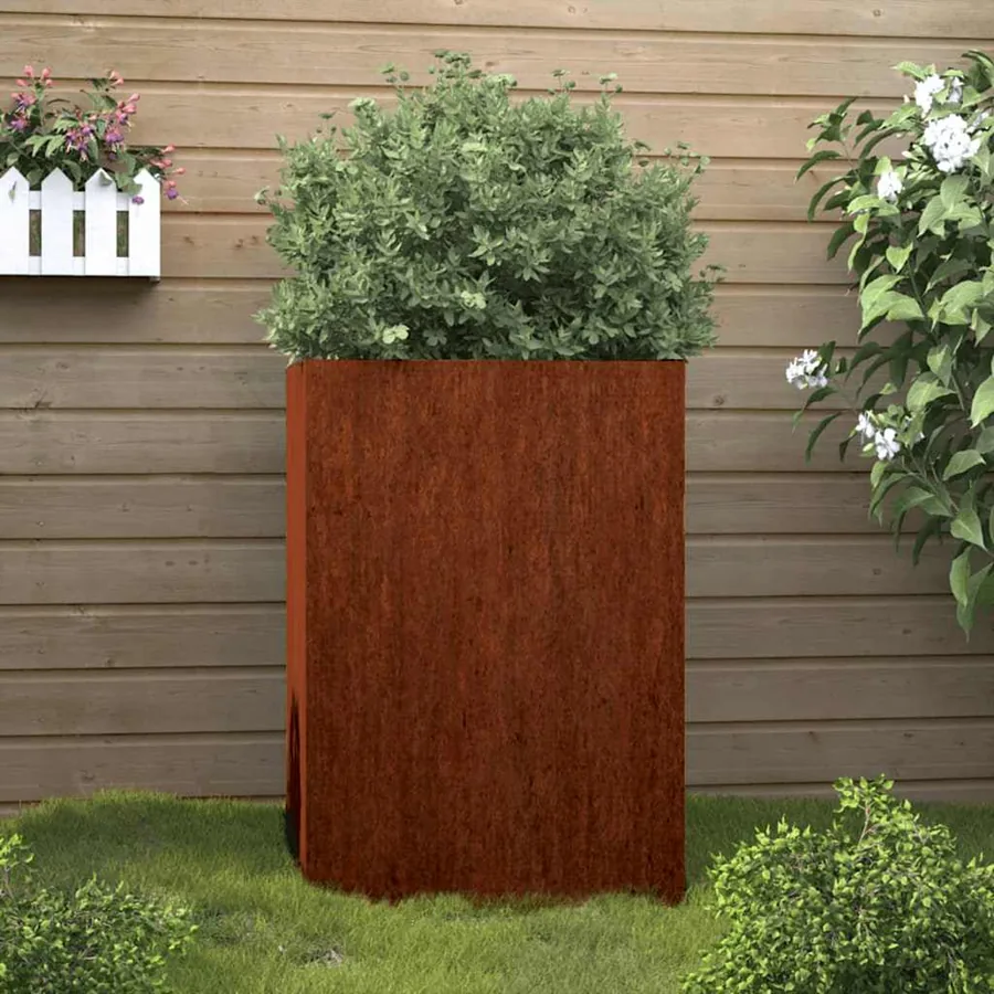 Jardinière 52x48x75 cm acier corten