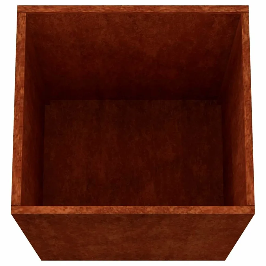 Jardinière 52x48x75 cm acier corten - 7