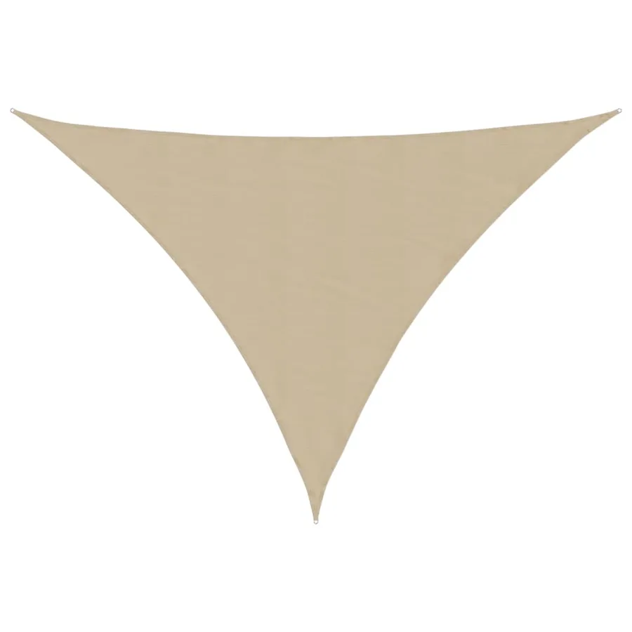 Voile de parasol tissu oxford triangulaire 3x4x5 m beige - 2