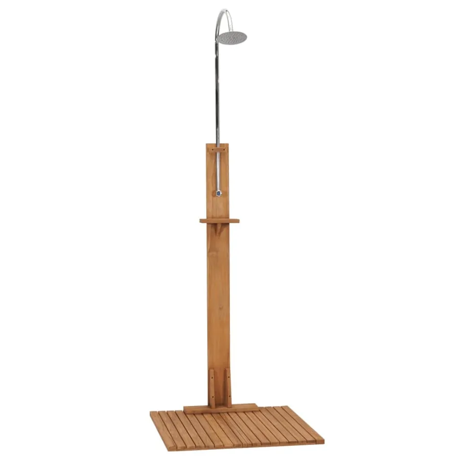 Douche de jardin 75x75x210 cm bois de teck solide - 2