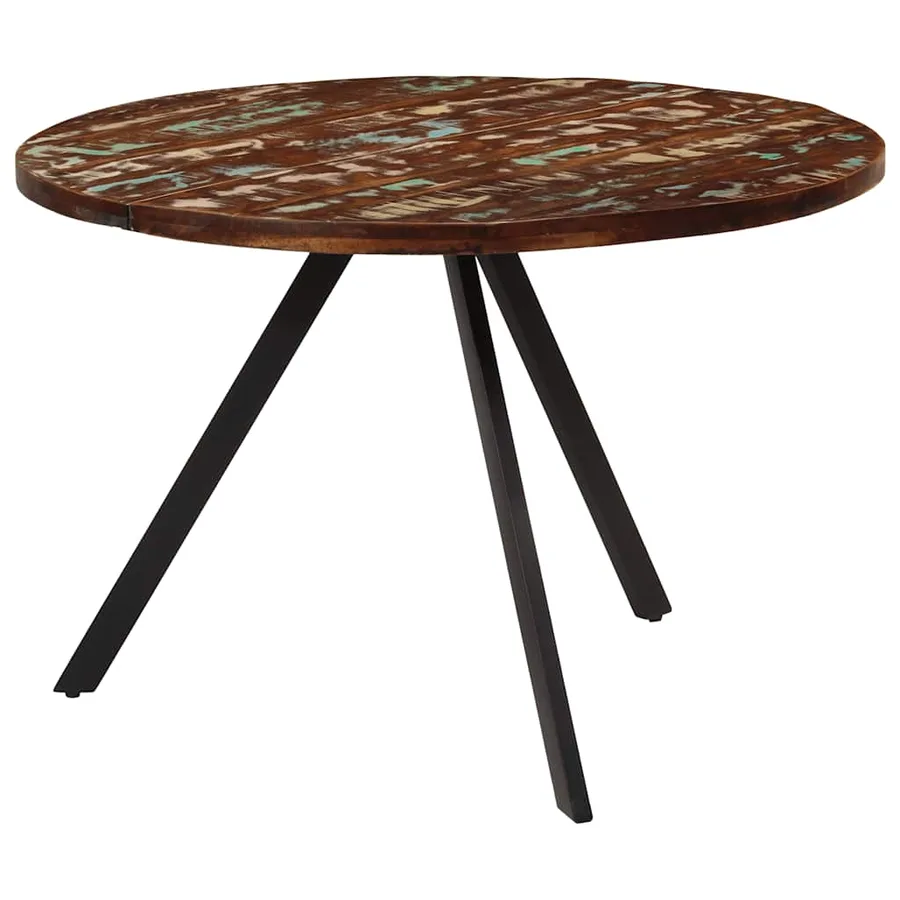 Table à manger 110x75 cm Bois massif de récupération - 2