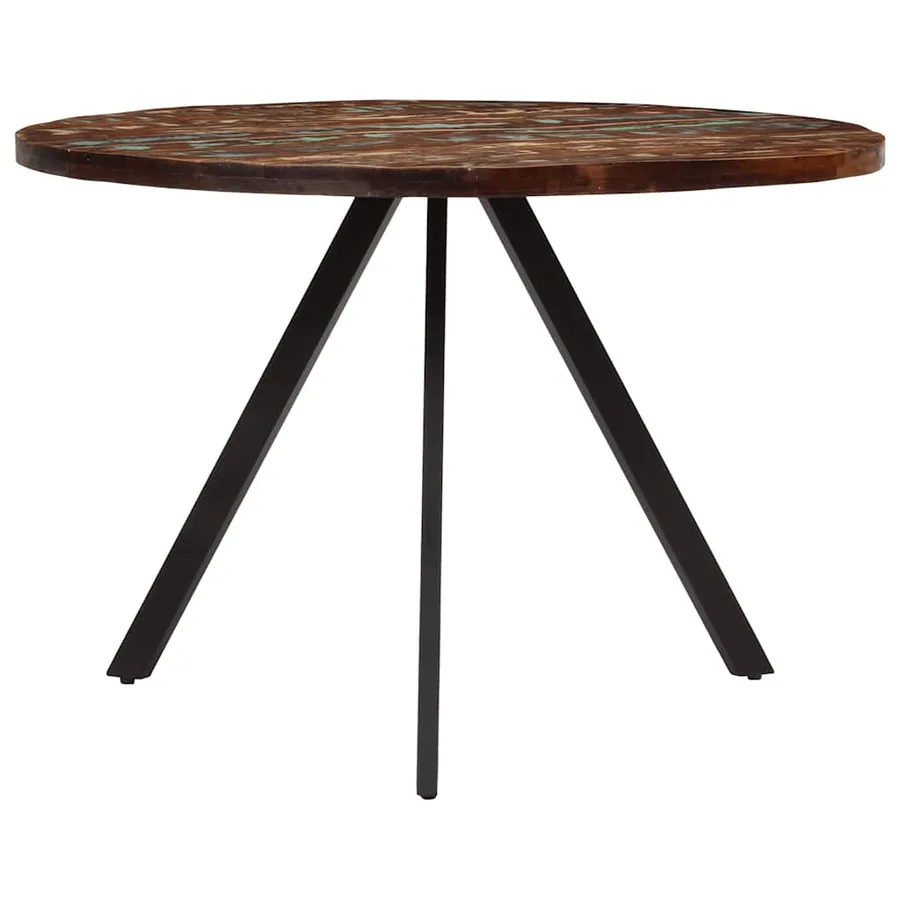 Table à manger 110x75 cm Bois massif de récupération - 4