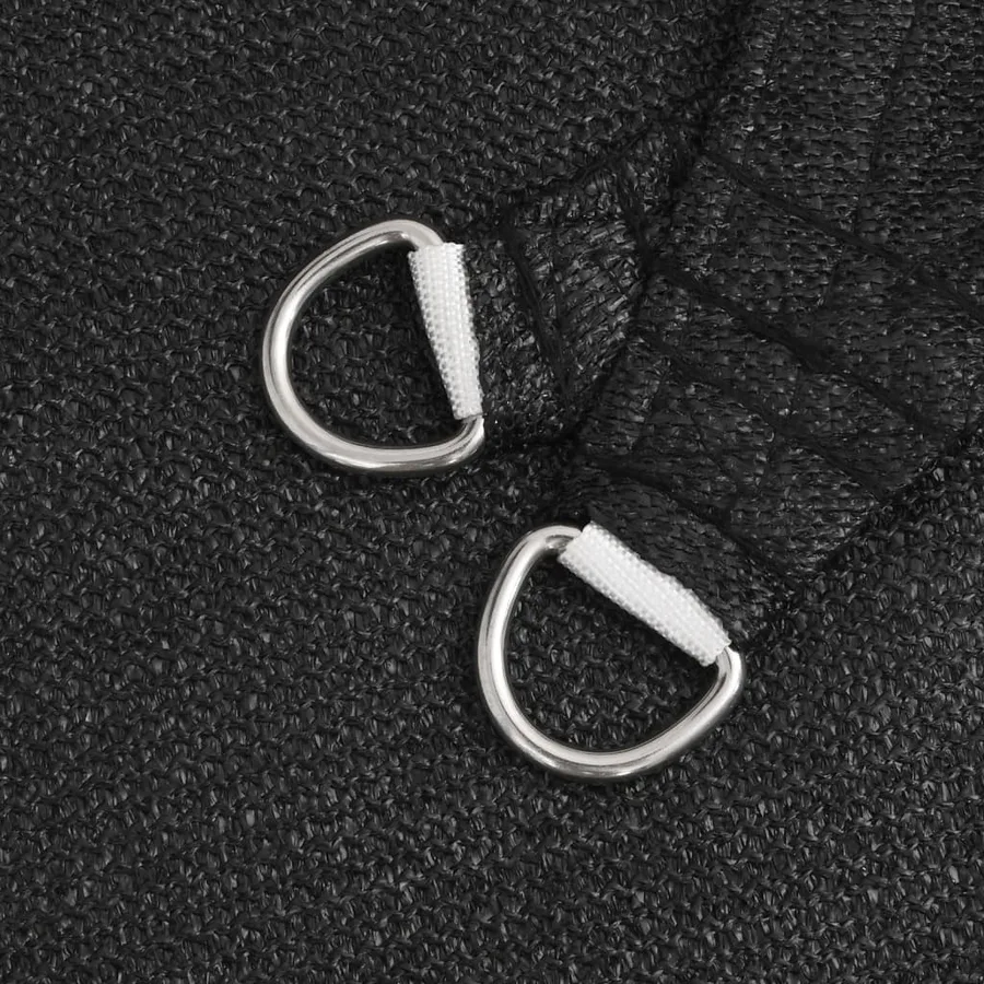Voile d'ombrage 160 g/m² Noir 4x6 m PEHD - 5