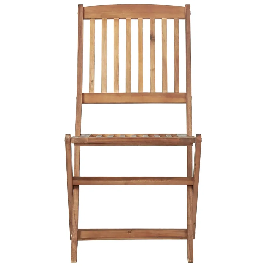Chaises pliables d'extérieur lot de 8 Bois d'acacia solide - 3