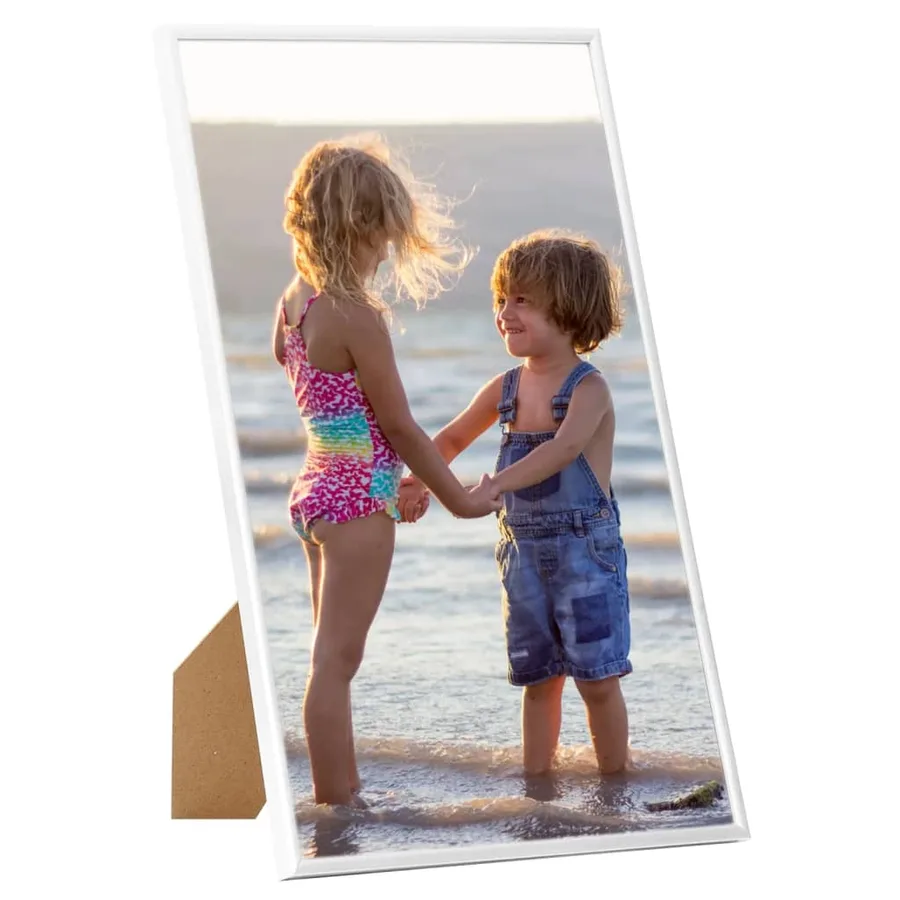 Collage de cadres photo 3 pcs de table Blanc 13x18 cm MDF - 2