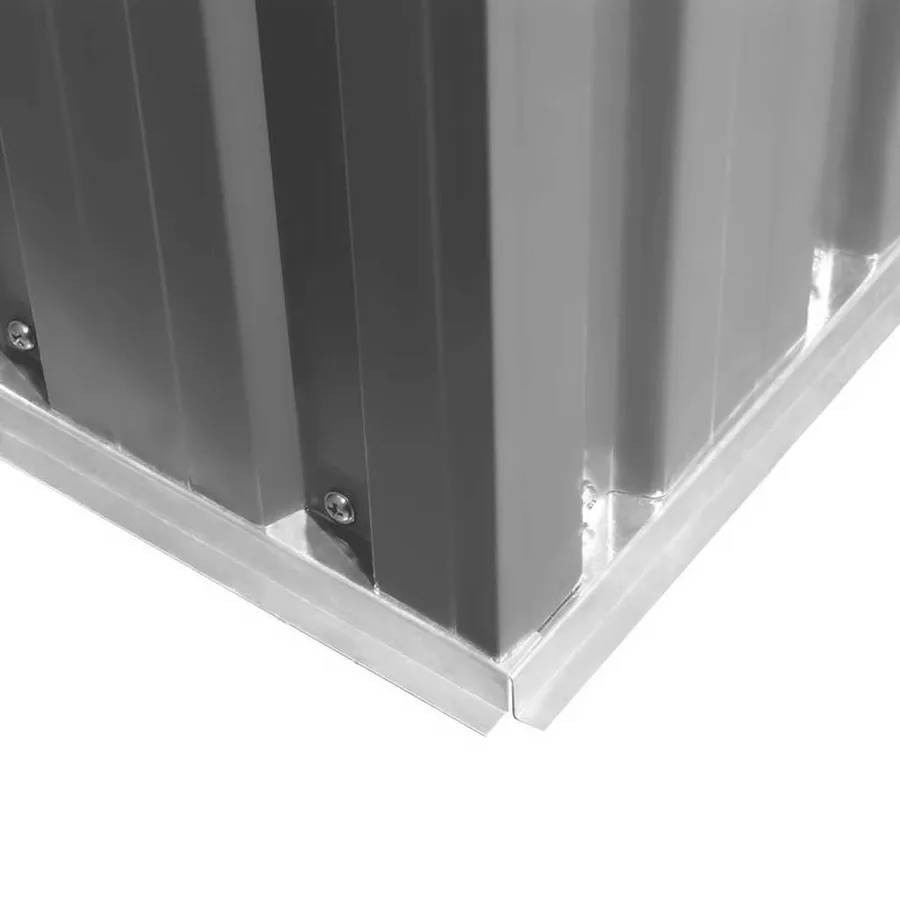 Abri de stockage pour jardin Métal Gris 204 x 132 x 186 cm - 8