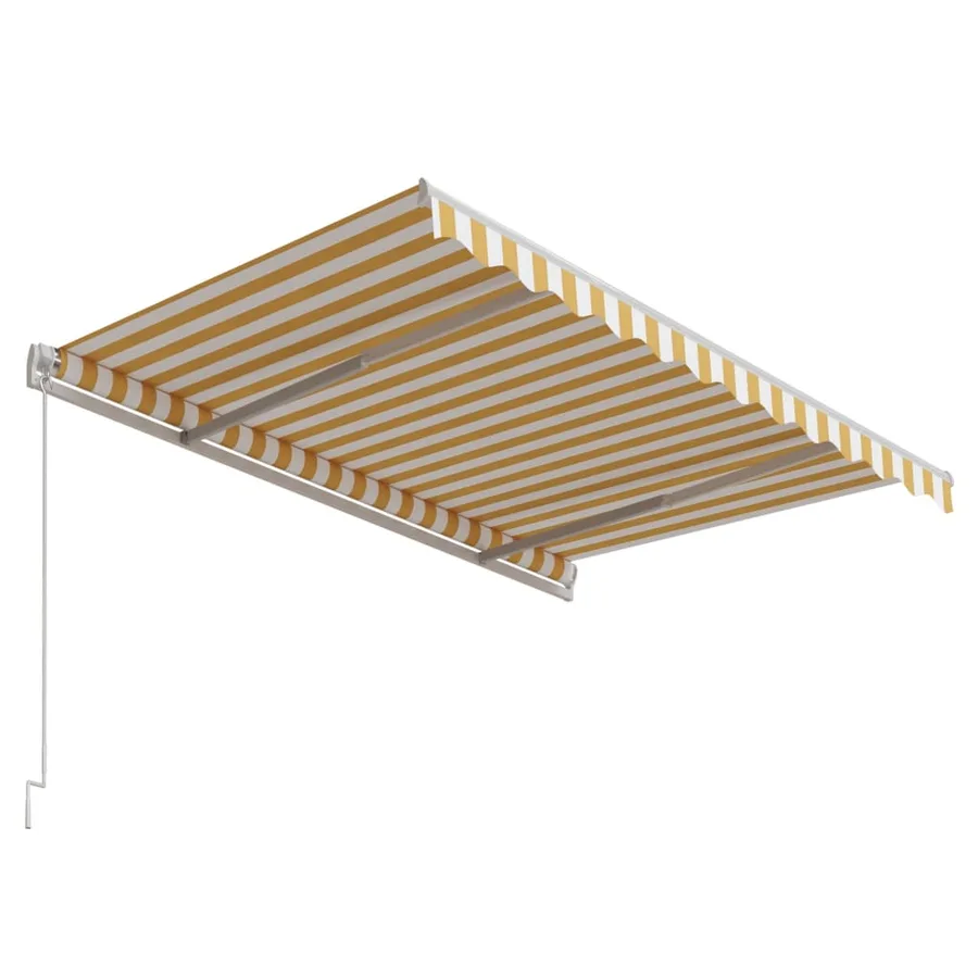 Auvent rétractable automatique 300x250 cm Jaune et blanc - 5